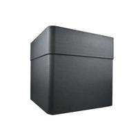 Fioriera quadrata 40 cm - EDA - CAREL - 26 L - Con ruote - Esterno o interno - 39 x 39 x H.39 cm - Grigio antracite