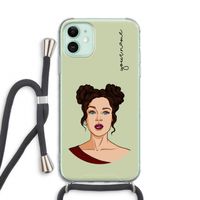 Pop-Art Creator: iPhone 11 Transparant Hoesje met koord