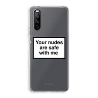 Safe with me: Sony Xperia 10 III Transparant Hoesje