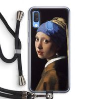 The Pearl Earring: Samsung Galaxy A40 Transparant Hoesje met koord