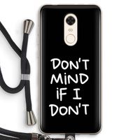 Don't Mind: Xiaomi Redmi 5 Transparant Hoesje met koord