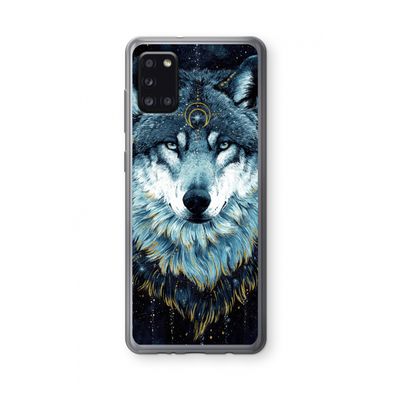 Darkness Wolf: Samsung Galaxy A31 Transparant Hoesje