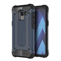 Voor Galaxy A7 (2018) / A750 Magic Armor TPU + PC Combination Case (Navy Blue)