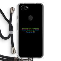 Retro: Pixel 3a Transparant Hoesje met koord Retro: Pixel 3a Transparant Hoesje met koord