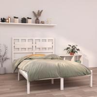 Bedframe massief hout wit 120x200 cm