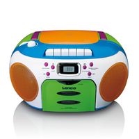 Draagbare FM radio CD/Cassette speler - Kids Lenco Multi kleuren
