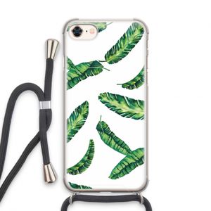 Lange bladeren: iPhone 8 Transparant Hoesje met koord