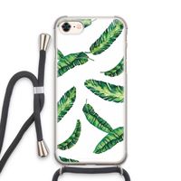 Lange bladeren: iPhone 8 Transparant Hoesje met koord