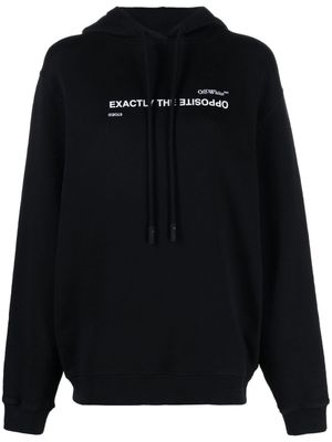 Off-White hoodie à slogan imprimé - Noir