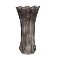 Bloemenvaas Delight - boeket vaas - glas - antraciet - 11 x 20 cm