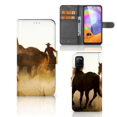 Samsung Galaxy A31 | Telefoonhoesje | Met pasjeshouder | Design Cowboy