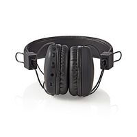Nedis HPBT1100BK hoofdtelefoon/headset Draadloos Hoofdband Muziek Micro-USB Bluetooth Zwart - thumbnail