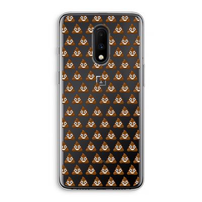 Poop emoji: OnePlus 7 Transparant Hoesje