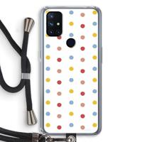 Bollen: OnePlus Nord N10 5G Transparant Hoesje met koord - thumbnail