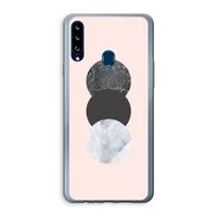 Marmeren cirkels: Samsung Galaxy A20s Transparant Hoesje