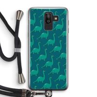 Diplodocus: Samsung Galaxy J8 (2018) Transparant Hoesje met koord