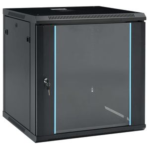VidaXL Netwerkkast voor aan de muur 12u 19" ip20 600x600x640 mm