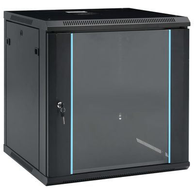 VidaXL Netwerkkast voor aan de muur 12u 19" ip20 600x600x640 mm