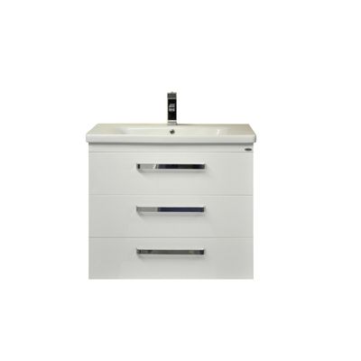 Badkamermeubelset Sanicare Q10 3 Laden 100cm Grey-Wood (spiegel optioneel)