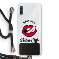 Badass Babes Club: Samsung Galaxy A70 Transparant Hoesje met koord