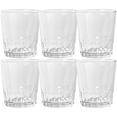 Shotglazen/shotjes - transparant - glas - 110 ml - 6 cm - 6x Stuks