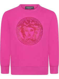 Versace Kids sweat à logo Medusa - Rose