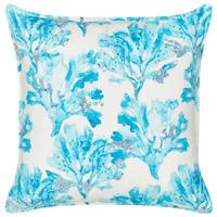 Beliani - ROCKWEED - Sierkussen - Wit|Blauw - 45 x 45 cm - Katoen