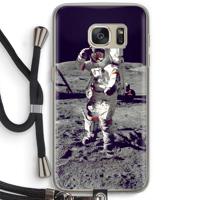 Spaceman: Samsung Galaxy S7 Transparant Hoesje met koord - thumbnail