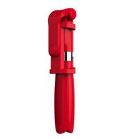 2 in 1 opvouwbare Bluetooth Shutter externe Selfie Stick statief voor iPhone en Android Phones(Red)