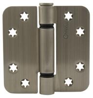 Ivana Top 140 knopscharnier - 89x89x3mm - afgerond - RVS Ivana Top 140 knopscharnier - 89x89x3mm - afgerond - RVS