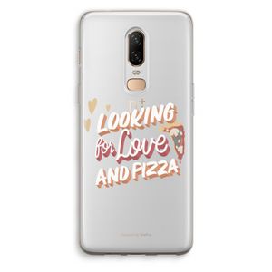 Pizza is the answer: OnePlus 6 Transparant Hoesje