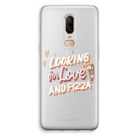Pizza is the answer: OnePlus 6 Transparant Hoesje
