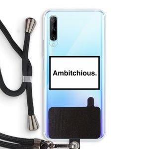 Ambitchious: Huawei P Smart Pro Transparant Hoesje met koord