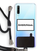 Ambitchious: Huawei P Smart Pro Transparant Hoesje met koord