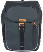 Fietsrugzak Basil Miles Tarpaulin Nordlicht - 17 liter - zwart/ oranje