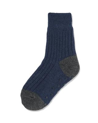 HEMA Kinderhuissokken Rib Fleece Donkerblauw (donkerblauw)