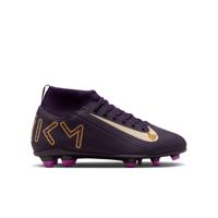 Nike Mercurial Superfly 10 Mbappé Club Gras / Kunstgras Voetbalschoenen (MG) Kids Paars Goud Wit