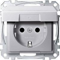 Merten MEG2310-0460 Wandcontactdoos System M Aluminium 1 stuk(s)