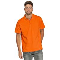 Polo shirt oranje voor heren  2XL (44/56)  -