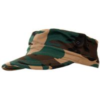 Woodland camouflage army cap kids