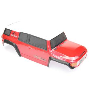 FTX - Outback Geo 4X4 Pc Red Bodyshell & Decal (No Accessories) (FTX9946R)