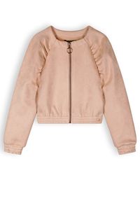 NoNo Meisjes crop vest nep suede - Doret - Zand blush