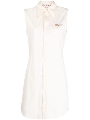 Marni robe sans manches à logo appliqué - Tons neutres