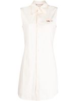 Marni robe sans manches à logo appliqué - Tons neutres
