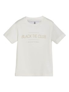 Brunello Cucinelli Kids t-shirt en coton à slogan imprimé - Blanc