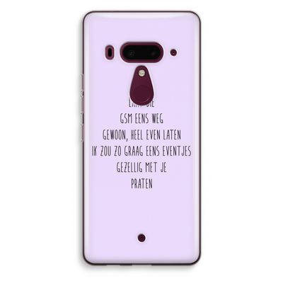 GSM: HTC U12+ Transparant Hoesje