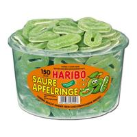Haribo - Sour Apple Rings - 150 pieces