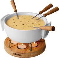 Boska Fondueset Twinkle - 4 personen - wit/bruin Boska Fondueset Twinkle - 4 personen - wit/bruin