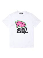 DSQUARED2 KIDS t-shirt en coton à imprimé graphique - Blanc - thumbnail