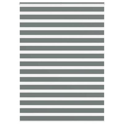 VidaXL Zebra rolgordijn 155x230 cm stofbreedte 150,9 cm donkergrijs